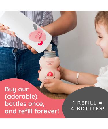 Bubbsi Coconut Oil Baby Shampoo & Wash | Gentle, Organic, Sulfate-free Formula | Cradle Cap & Eczema Relief | Refillable 8oz Bottle - Buy Online on GoSupps.com