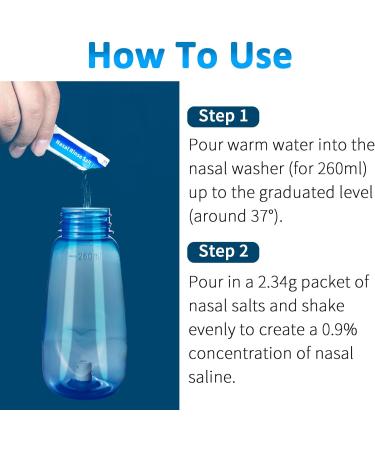 CYOUH Nasal Rinse Salt Nasal Rinse Salt for Nasal Shower Neti Pot Salt Sinus Rinse Salt for Adults Children Individually Packed (30 x Salt) - Buy Online on GoSupps.com