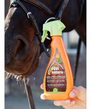 Equinatura Wisch & Weg Fellreiniger 500ml | Ultimate Horse Fur Cleaner | Waterless Micelle Dirt Remover | Gentle & Effective Care - Buy Online on GoSupps.com