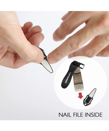STEINDER Easy Nail Clippers Set - Gift for Dad, Convenient Grip 360, Thick Toe Nail Clippers for Men - Made in Korea - Buy Online on GoSupps.com