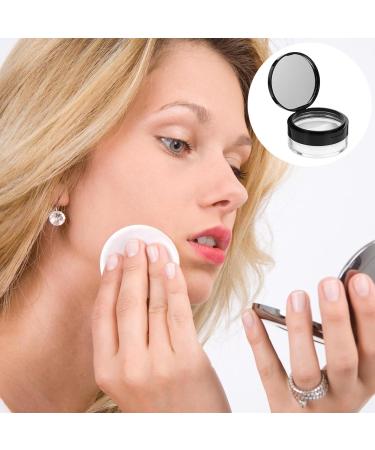 Powder Puff Containers with Lids Empty Powder Case Makeup Powder Cosmetic Case Travel Black - Buy Online on GoSupps.com