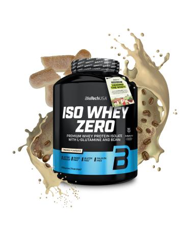 BioTechUSA Iso Whey Zero | Premium Whey Protein Isolate | Grass-Fed | Enzyme-Free | Sugar- and Gluten-free 1816 g Tiramisu