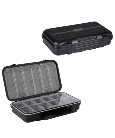 Goture Waterproof//2-sided//Fishing-Lure-Boxes-Bait,Small-Case, Mini-Box Storage Containers NEW TYPE Large/Black
