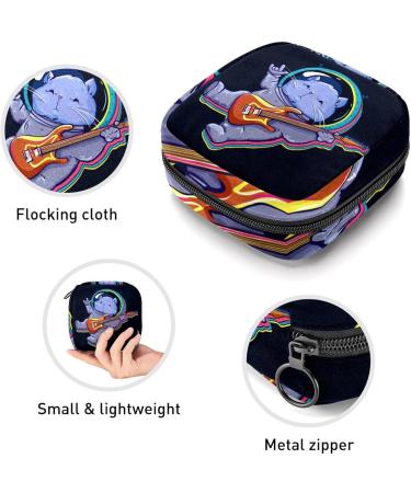 Shop Stylish Women's Storage Pockets & Sustainable Period Kits - Guitar Pattern | Eco-Friendly Feminine Product Bag - Buy Online on GoSupps.com