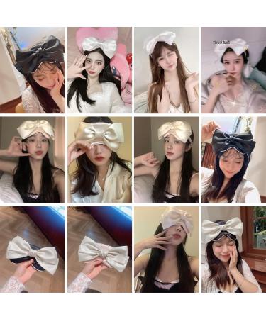 Silk Bow Sleep Mask with Adjustable Strap - Style 6 - Buy Online on GoSupps.com