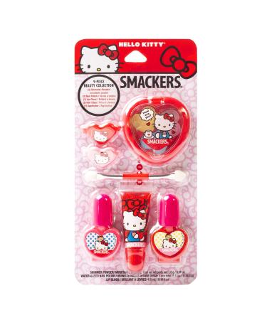 Lip Smacker Hello Kitty Lip Balm Duo & Makeup Set with Cherry Kiwi Lippy Pal Shimmer Powders Lip Gloss Nail Polish & Hair Clips - Buy Online on GoSupps.com