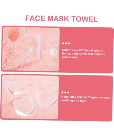 DOITOOL Face Towel Skin Friendly Beauty Towel Coral Fleece 23.5x23.5cm Pink - Buy Online on GoSupps.com