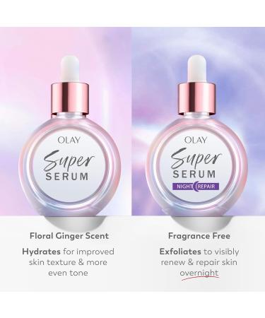 Olay Super Serum Night Repair Fragrance-Free Trial Size - Niacinamide Peptide Salicylic & Lactic Acid Glycerin - 5-in-1 Skin Care Benefits - Hydrating Reduces Dark Spots Anti-Aging 0.4 Oz - Buy Online on GoSupps.com