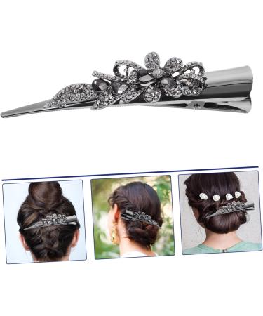 minkissy duckbilled hair clip for girl large Cymbidium Korean version hair barrettes for girls clip for hair Miss girl vintage Metal headgear hair accessories horn clip big hairpin - Buy Online on GoSupps.com