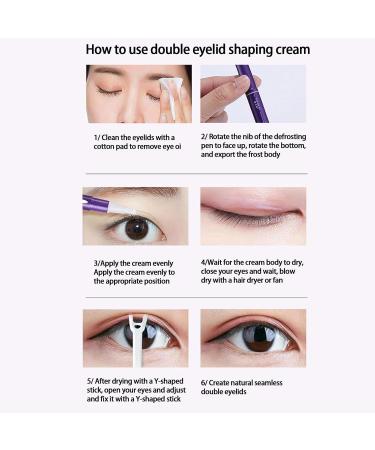  Stronrive Double Eyelid Shaping Cream - Invisible Waterproof Double Eyelid Shaping - 5 ml - Long-Lasting Eye Makeup for Hooded Eyes Liquicoiffant - Buy Online on GoSupps.com
