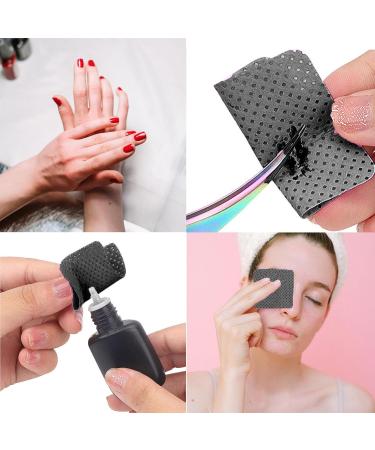 1600PCS Lint Free Nail Wipes - No Lint Nail Polish Remover & Eyelash Extension Cleaning Pads - Absorbent Gel Nail Polish Remover Wipes - Black - Buy Online on GoSupps.com