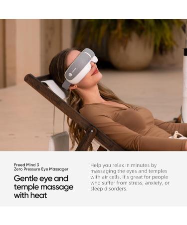 Buy Eye Massager with Heat & Vibration | 5 Modes Heated Eye Mask for Migraine Relief | Bluetooth Music | Relax & Reduce Eye Strain | Perfect Gift for Men & Women - Buy Online on GoSupps.com