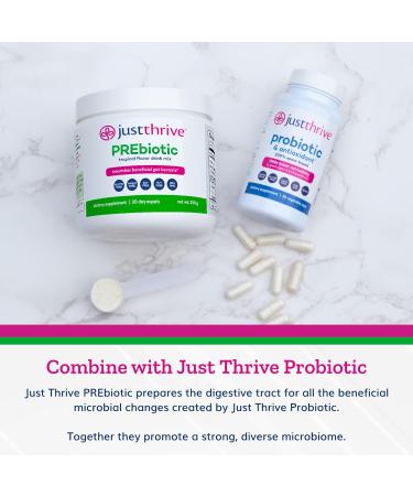 Just Thrive PREbiotic Powder - Digestive and Immune Support Supplement 150 g - Buy Online on GoSupps.com