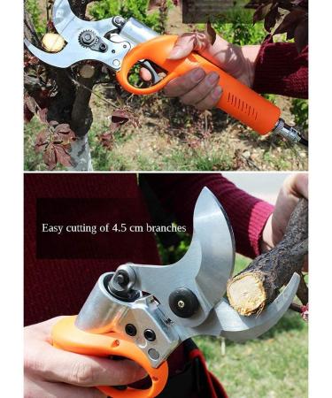 4.5 Cm Electric Pruning Shears Lever Rechargeable Ion Battery Electric Pruning Shears Thick Fruit Branch Shears Small Gift - Buy Online on GoSupps.com