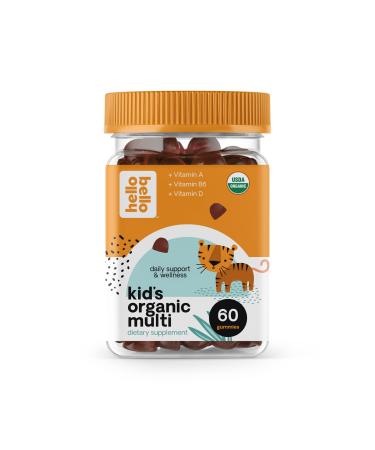 Hello Bello Organic Kid’s Multi Vitamin Gummy – 60ct (Pack of 1) 60 Count (Pack of 1)