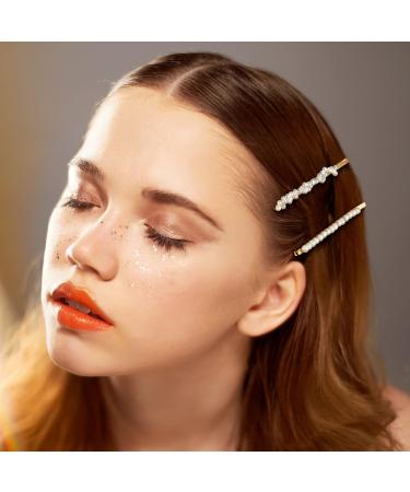 Elegant 5-Piece Artificial Pearl Hair Clips | Bridal Hair Accessories for Women & Girls - Buy Online on GoSupps.com