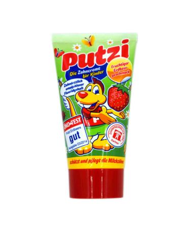 Putzi toothpaste with strawberry flavour 50 ml - Buy Online on GoSupps.com