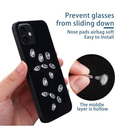 Glasses Repair Set 10 Pairs Silicone Nose Pads & 20 Screws with Cleaning Towels & Tweezers for Sunglasses & Reading Glasses - Buy Online on GoSupps.com