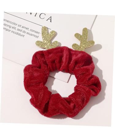 minkissy Christmas Hair Rope Hair Bungee Scrunchie with Ribbon Stretchy Spiral Hair Accessory Antler Hair Band Christmas Rubber Band Bobbles Ponytail Holder Decorative Rubber Band Fabric - Buy Online on GoSupps.com
