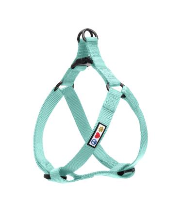 Pawtitas Pet Reflective Step in Dog Harness or Reflective Vest Harness Solid Color Step in Puppy / Dog Harness Control Walking of Your Puppy Harness / Small Dog Harness Medium Harness Large Harness Small (Pack of 1) Teal  Solid