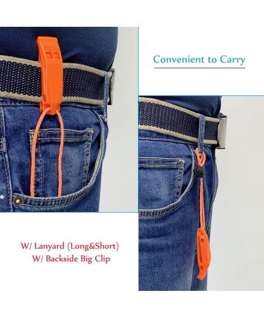 Holdall Emergency Pipe with Handle & Safety Whistle - 4-Pack for Outdoor Camping Survival Kayaking & Boating - Bright Orange - Buy Online on GoSupps.com