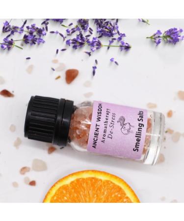 Ancient Wisdom De-Stress Aromatherapy Smelling Salt - Alleviate Tension Relaxation Blend with Frankincense Lavender Melissa and Orange - Buy Online on GoSupps.com