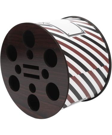 Scissors Storage Holder Wood Storage Box for Scissors Comb Large Capacity Round Scissors Organizer for Hairdresser Barber Tool Storage Box - Buy Online on GoSupps.com