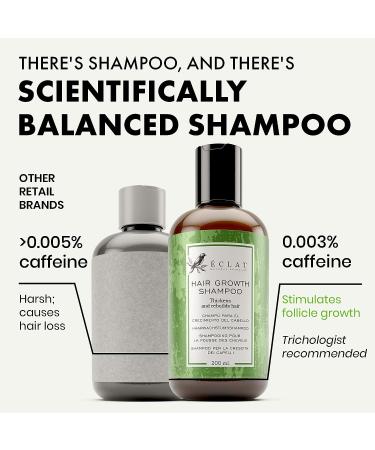 Advanced Hair Growth Shampoo with Argan & Castor Oil - Prevents Hair Loss & Promotes Regrowth - Sulfate & Paraben Free - For Men & Women by Eclat Skin Care - Buy Online on GoSupps.com