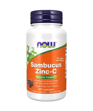 Now Foods Sambucus Zinc-C 60 Lozenges