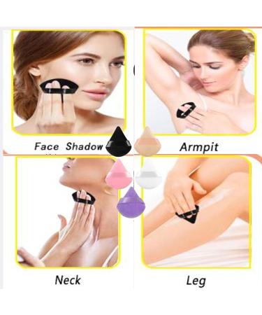 25 Washable Triangle Makeup Puffs Reusable Loose Powder Makeup Puffs Dry and Wet Sponge Puffs Used for Powder and Melting Women and Women Cosmetics - Buy Online on GoSupps.com