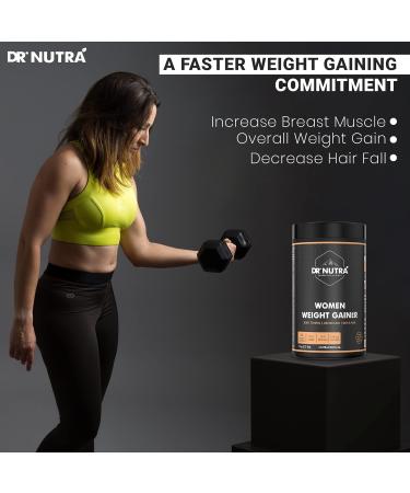 Dr. Nutra Women's Weight Gainer - Increase Breast Muscle & Gain Weight | 500g Chocolate Flavor - Buy Online on GoSupps.com