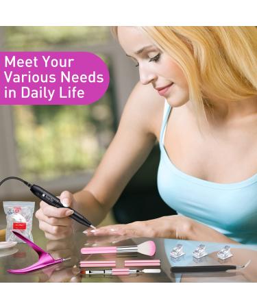Asalle Electric Nail Drill Kit with Nail Clippers | Professional Nail Drill Machine for Acrylic Nails | Includes Cuticle Trimmer & Other Tools | Salon Home Use | Black - Buy Online on GoSupps.com