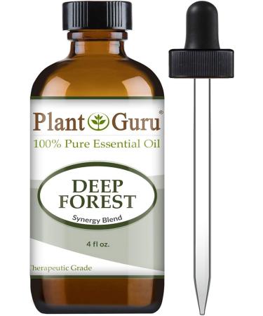 Deep Forest Essential Oil Blend 4 oz 100% Pure Undiluted Therapeutic Grade. Aromatherapy Respiratory System Support Air Purifier Natural Christmas Tree Scent