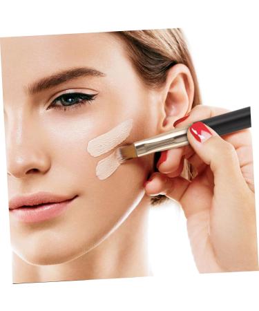 Ipetboom Lip Brush for Lipstick Makeup Brush Lip Gloss Brush Lip Eyeliner Brush Portable Lipstick Brush Eye Lash Brush Tool Smudge Stick Metal Double Head Travel - Buy Online on GoSupps.com