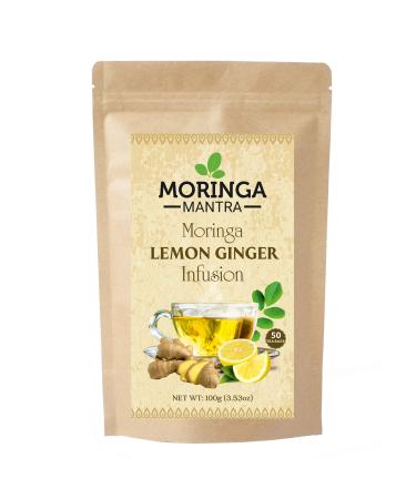 Moringa Mantra Moringa Lemon Ginger Herbal Tea 50 Dip Bags Organically Grown Moringa Infusion - Buy Online on GoSupps.com