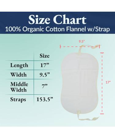 Buy QUEEN OF THE THRONES Organic Cotton Flannel Castor Oil Pack - Naturopathic Doctor Designed Reusable & Comfortable Sleep Fit Soft Ties - Buy Online on GoSupps.com