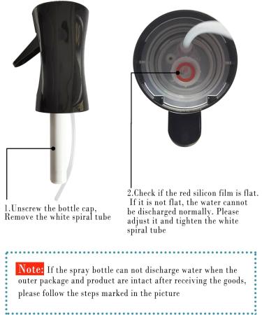 SIVLKI 2 Pack Water Spray Bottle - 200ml Ultra Fine Continuous Atomizer for Plants Hair Salon Skin Care & Cleaning - International Shipping Available - Buy Online on GoSupps.com