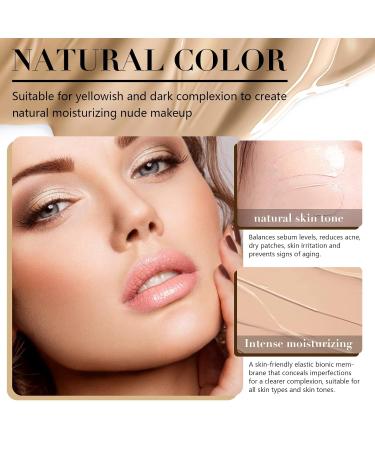 QUROXO Indicativet Mushroom Head Air Cushion CC Cream Indicativet Air Cushion Cc Cream Long-Lasting Matte Waterproof Moisturizing Concealer Foundation (Natural) - Buy Online on GoSupps.com