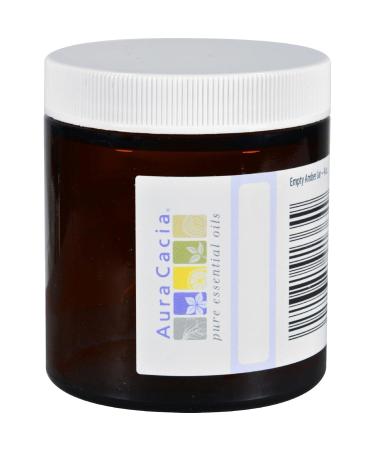 Aura Cacia Amber Wide Mouth Jar 4 Ounce - Buy Online on GoSupps.com