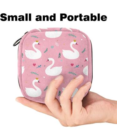 Shop Portable Women's Binding-Storage Bags | Menstrual Cup Bags & Tampon Pockets for Teens - Swan Pink Multicolor - Buy Online on GoSupps.com