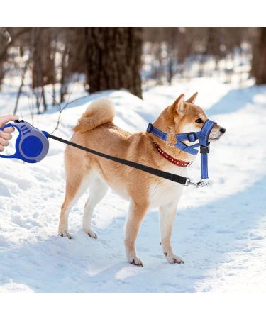 Deaguid Dog Head Collar with Safety Strap Adjustable Headcollar for Dogs Dog Head Harness to Stop Pulling Anti Biting Barking (L) - Buy Online on GoSupps.com