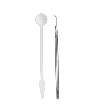 Libeauty Lash Lift Tool Kit Eyelash Extension Metal Eyelash Perm Applicator Brush Needle with Makeup Mirror for Personal Lash Lifting