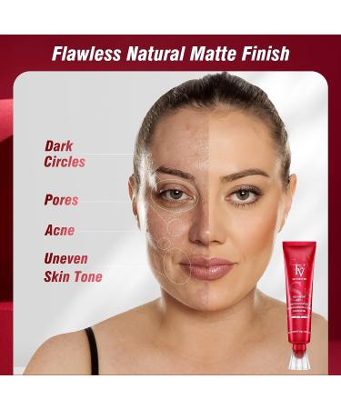 FV Waterproof Matte Liquid Foundation 30g - Long Lasting Medium Coverage Makeup for Normal & Oily Skin - Conceals Pores - Beige - Buy Online on GoSupps.com