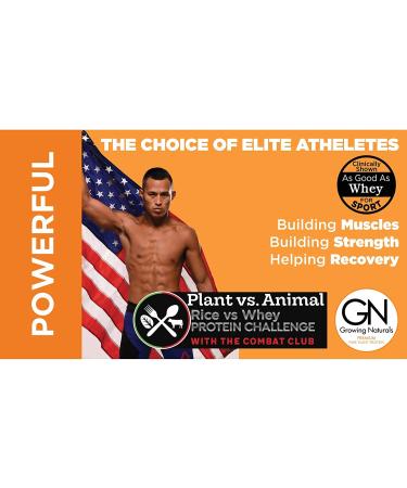 Growing Naturals Organic Chocolate Rice Protein Powder - Non-GMO, Vegan - 16.8 oz - Buy Online on GoSupps.com