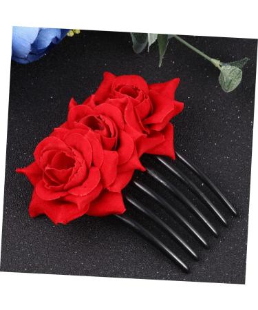 Angoily 1pc Womens Hair Accessories Black Hair Clips Pearl Hair Barrettes Wedding Headpiece for Bride Barrettes for Women Flower Hair Accessories Hairbrush for Women Hair up - Buy Online on GoSupps.com