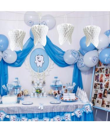 4 Pack 12 Inch White Tooth Honeycomb Decorations Hanging Tissue Paper Ornaments 3D Dental Theme Decorations for Dentist Office Dental Student Graduation Classroom and Clinic D cor - Buy Online on GoSupps.com