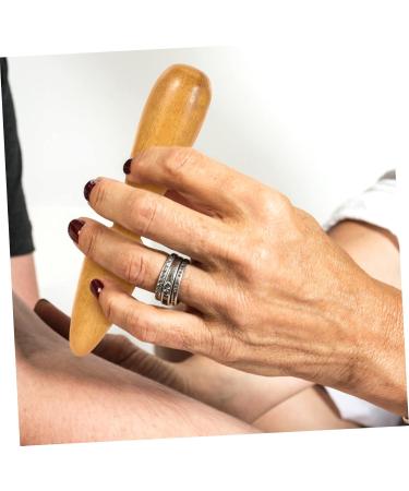CLISPEED 2 Wooden Acupressure Sticks for Foot Massage - Light Brown - 11x2.5cm - International Shipping Available - Buy Online on GoSupps.com
