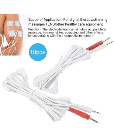 Electrode Wires Cable 10pcs / Bag 2.35mm 1.8m Ear Clip for Tens Unit 2 in 1 Pin Type Tens Lead Wires Electrode Lead Wires Cable for Machine Clip Electrode Wire Replacement Lead Wires - Buy Online on GoSupps.com