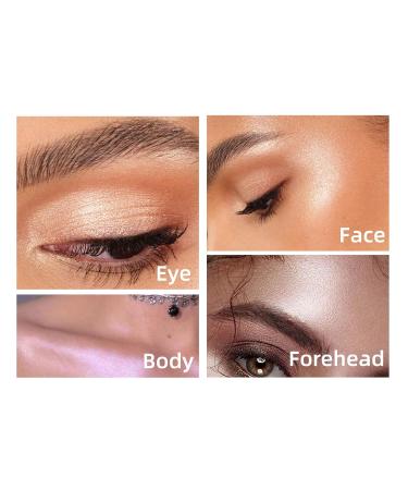 Highlighter Powder Body Shimmer - Brightening Glitter Makeup for Face Eyes & Body Glow | Sparkle & Shine (Q05 - Buy Online on GoSupps.com
