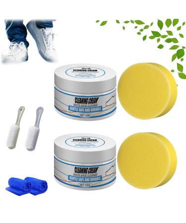 White Shoe Cleaning Cream 2023 New Multi-Functional Cleaning And Stain Removal Cream Multi-Functional Cleaning And Stain Removal Cream No Need To Wash (2PC)